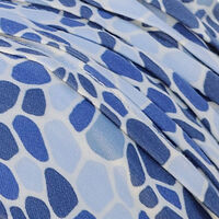 75-blauer Mosaik-Print 75-blauer Mosaik-Print